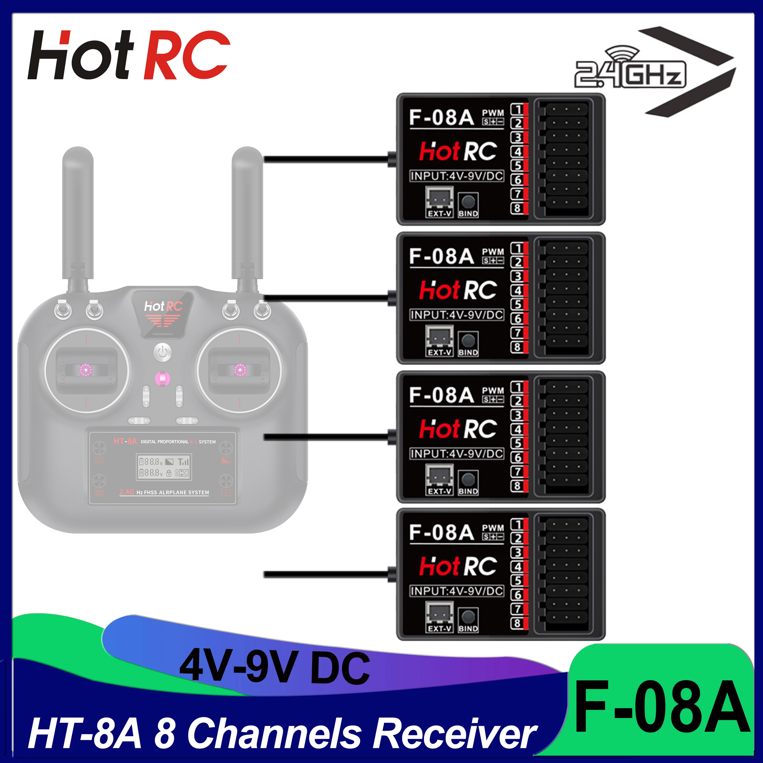 Drone Rc Parts - HOTRC RC Model Parts 8 Channels