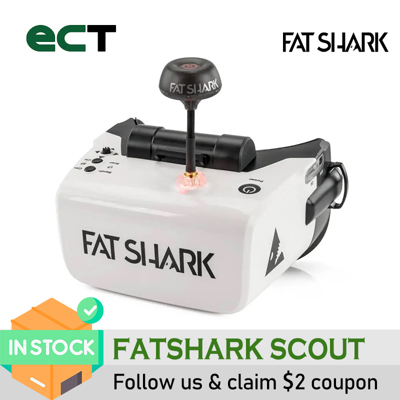 Fpv Goggles Headset - FatShark Scout 4 Inch 1136x640 NTSC/PAL
