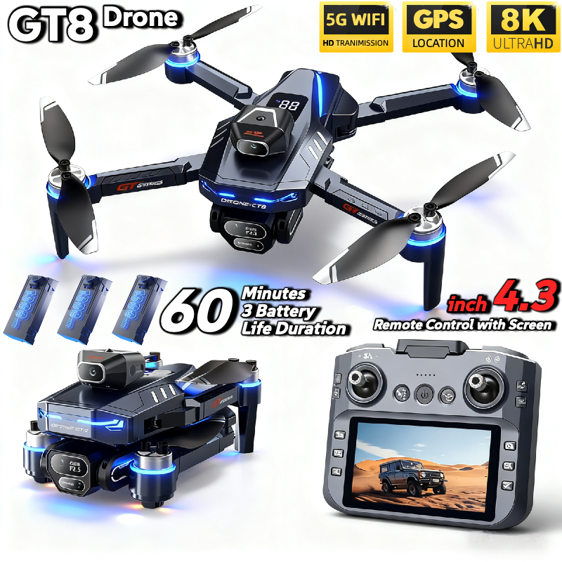 Drone Ls Rc - For Genuine GT8 Drone 4K Professional