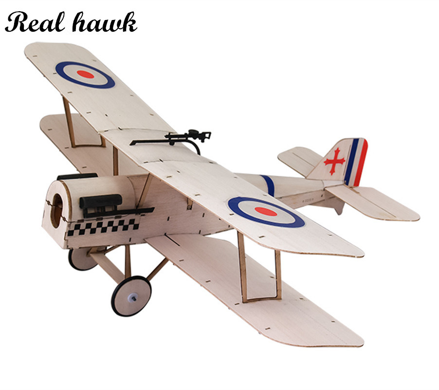 Plane Drone Rc - Sopwith-SE5A 378mm Balsa Biplane Laser-Cut RC