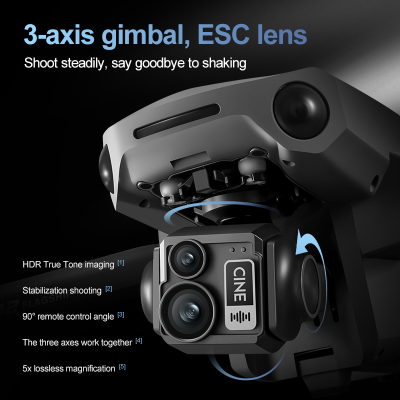 8K 3 Axis Gimbal Brushless 7.2 – Drone Rc Explorer recenzja i cena