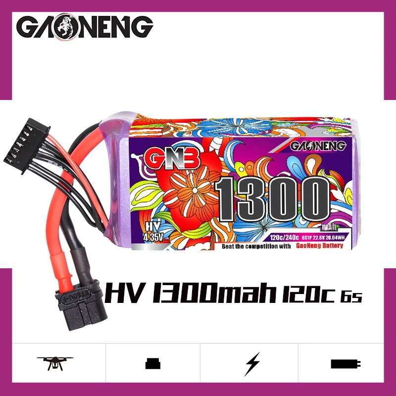 2Pcs GNB 6S Lipo Battery 22.8V – Nano Quad Fpv recenzja i cena