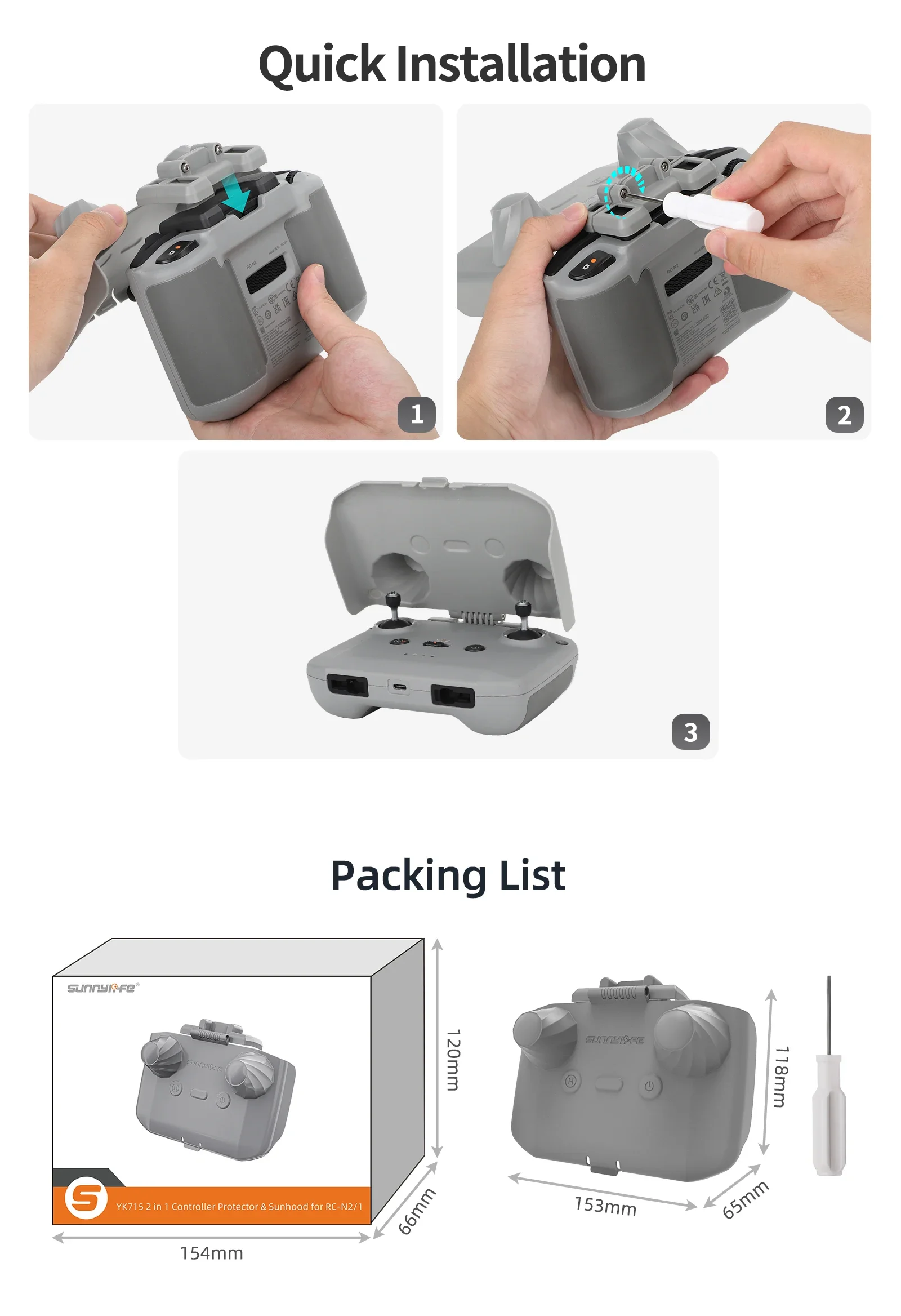 2 in 1 Controller Protector Su – Drone Dji Rc N2 recenzja i cena