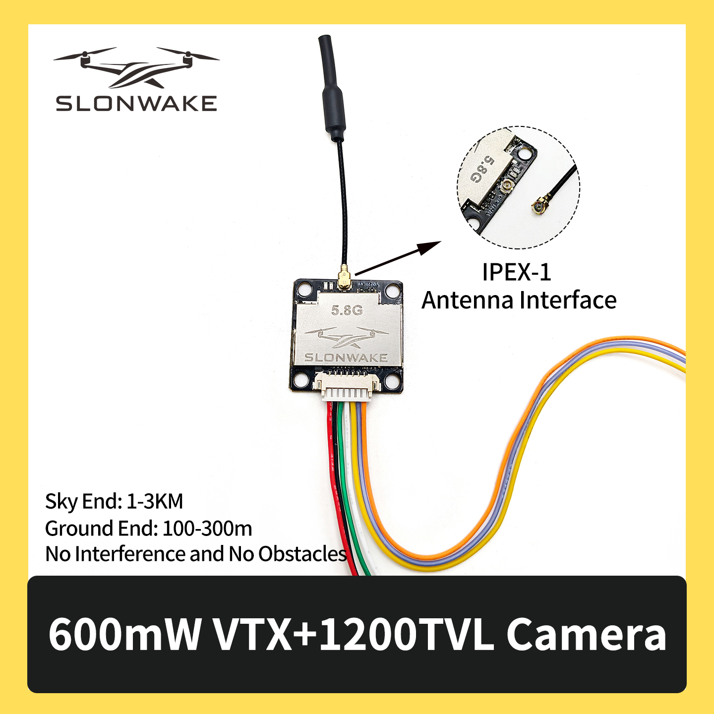 SLONWAKE 5.8G 600mW 7-24V FPV  – Drone Rc Controller recenzja i cena