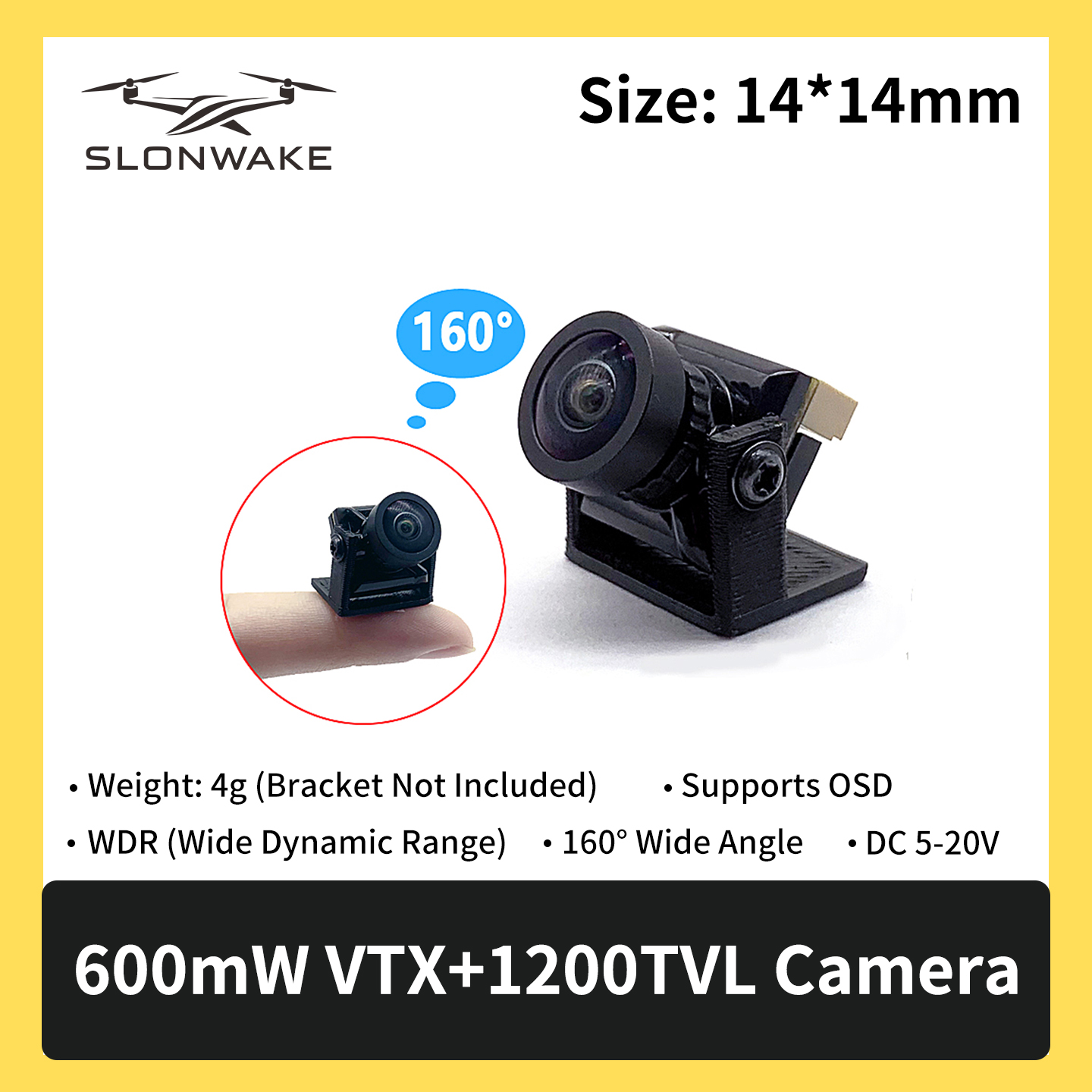 SLONWAKE 5.8G 600mW 7-24V FPV  – Drone Rc Controller recenzja i cena