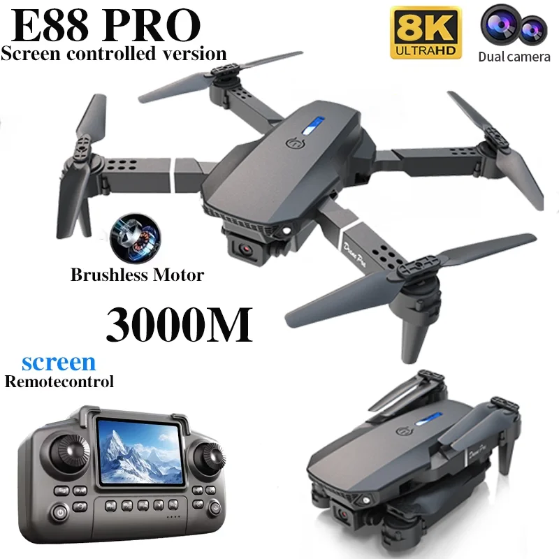 Professional E88 PRO Drone wit – Drone Without Rc recenzja i cena
