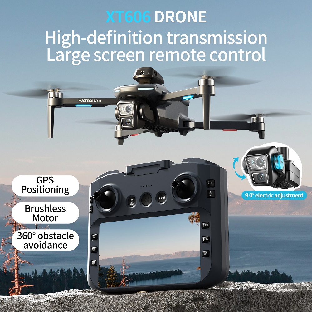 XT606 MAX 3 battery Drone 4k 8 – Drone Ls Rc recenzja i cena