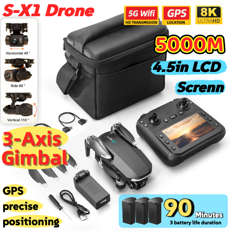 S-X1 MAX GPS Drone with 3-Axis – Drone Ls Rc recenzja i cena