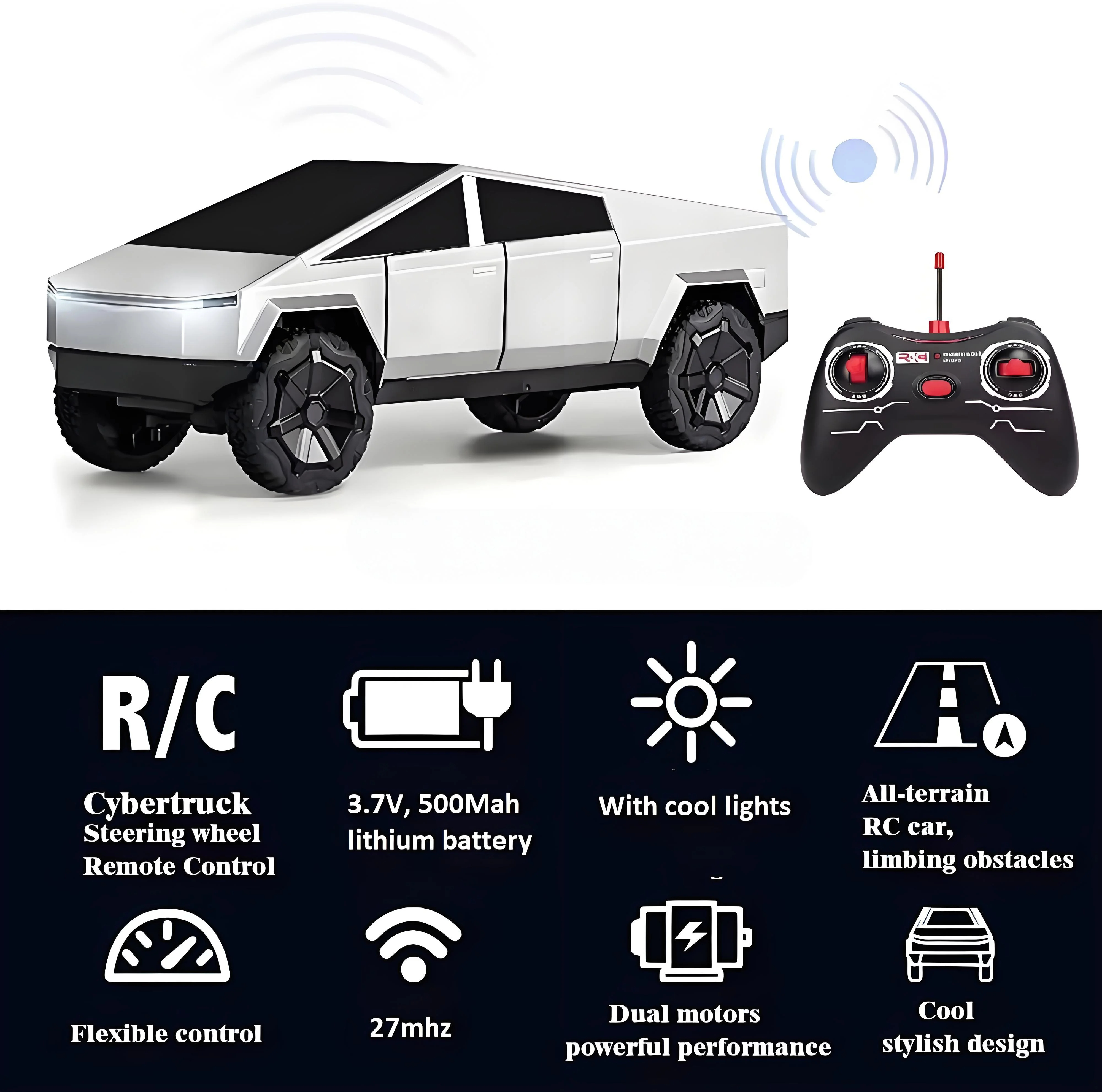 1:24 RC Cybertruck Pickup 4WD  – Drone Or Rc Car recenzja i cena