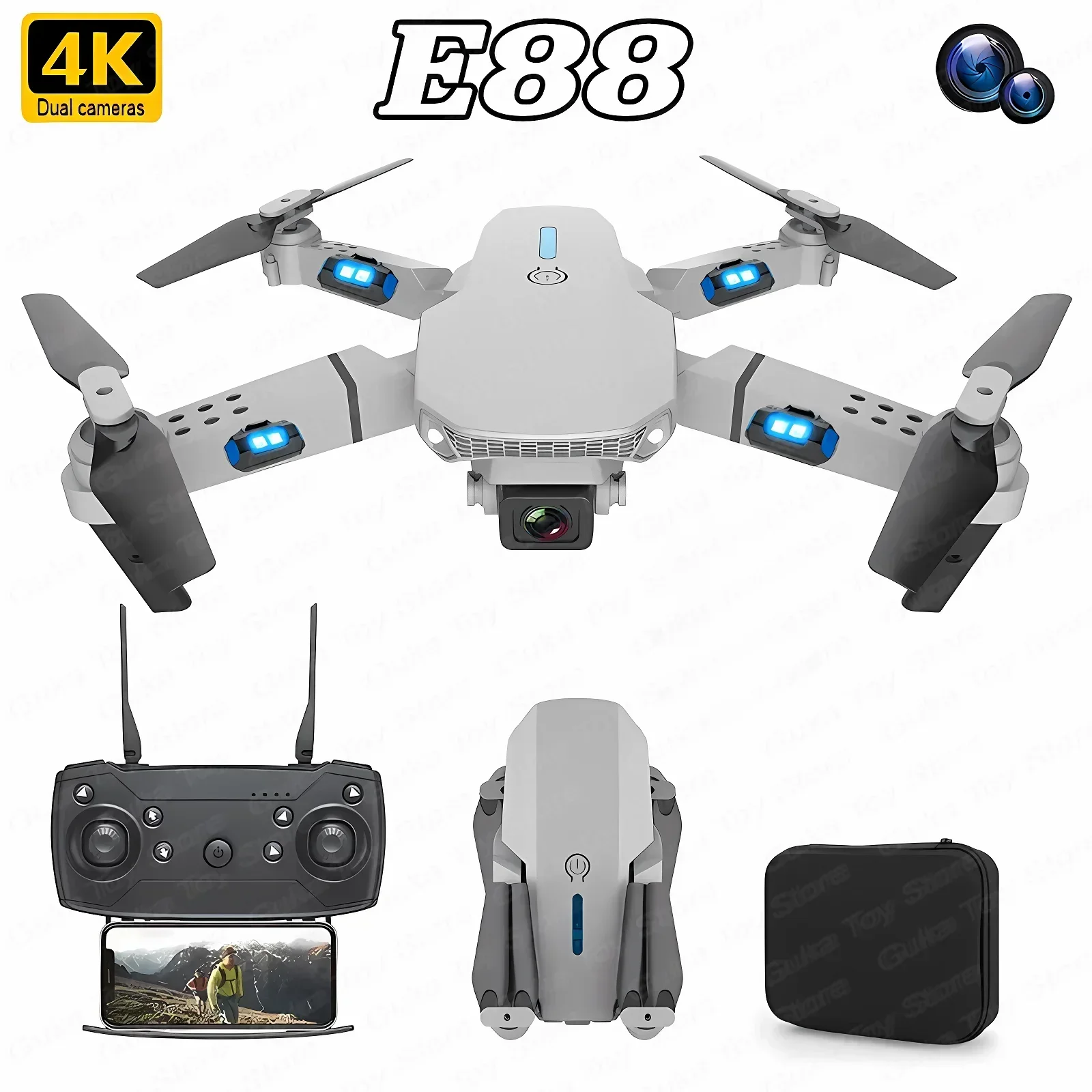 E88 Pro WIFI FPV Drone Wide An – Drone Rc Explorer recenzja i cena