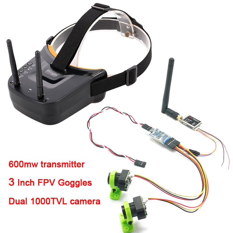 3 channel Dual Video camera CM – Fpv Goggles Headset recenzja i cena