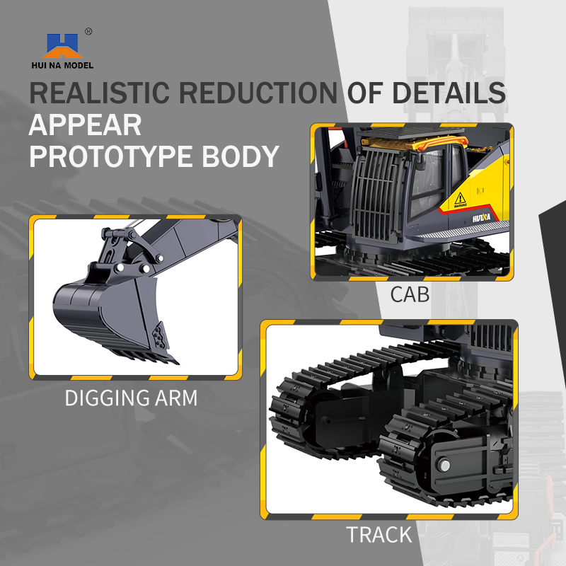 HUINA 1592 Alloy Excavator Tru – Drone Or Rc Car recenzja i cena