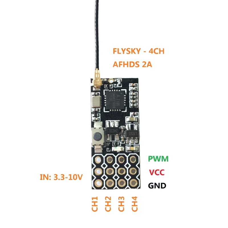 Flysky FS2A Mini Receiver 4CH  – Nano Quad Fpv recenzja i cena