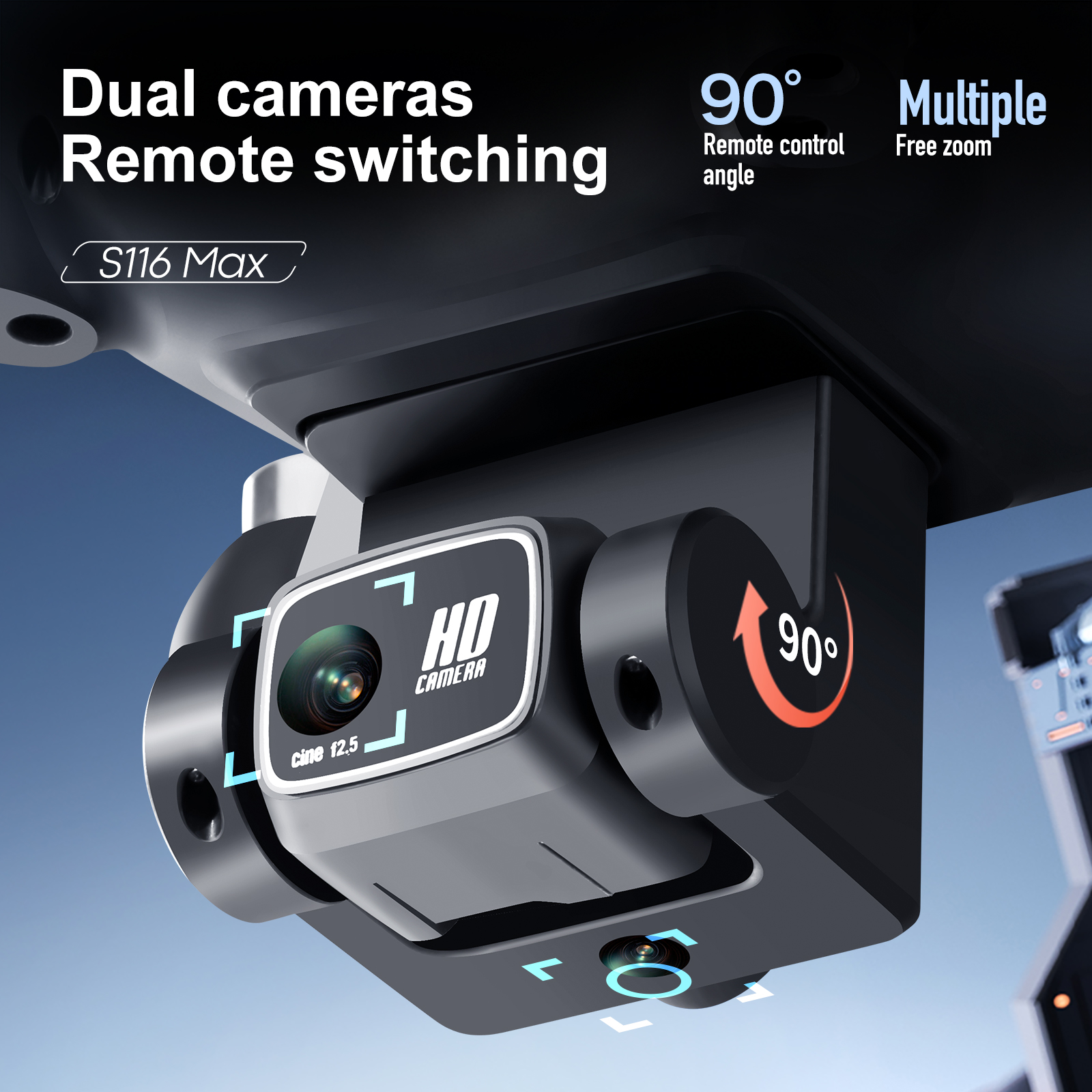 S116 MAXupgraded large-screen  – Drone Rc S116 recenzja i cena