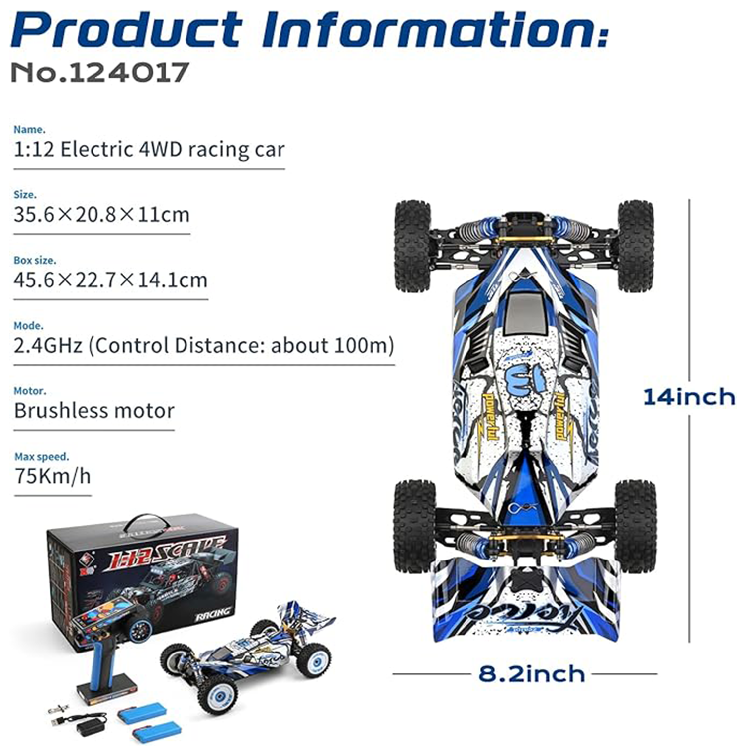 WLtoys 124017(V2) Fast RC Car, – Drone Bike Rc recenzja i cena