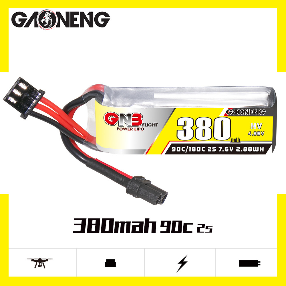 GNB 2S 7.6V 380mAh 90C/180C Li – Nano Quad Fpv recenzja i cena