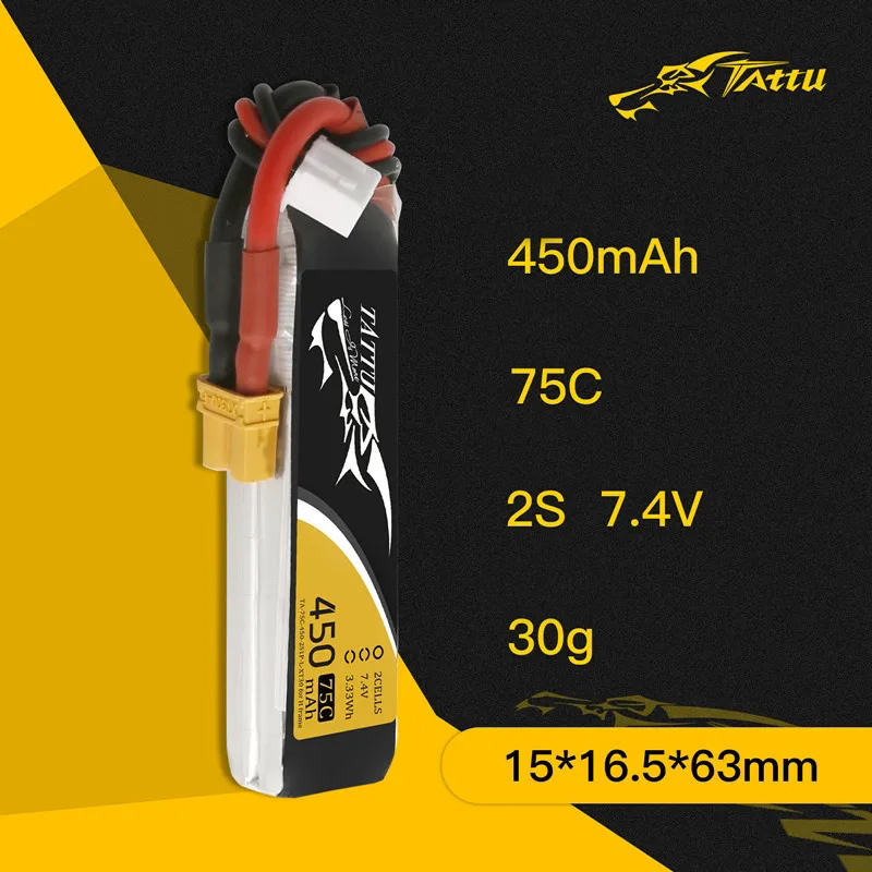 3Pcs NEW TATTU 450/500/550mAh  – Nano Quad Fpv recenzja i cena