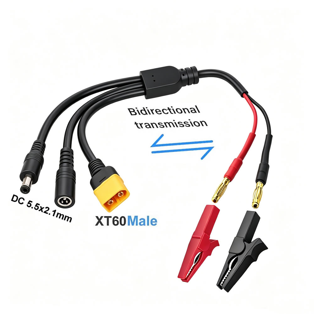 5-in-1 XT60 to 4mm Banana Plug – Drone Smart Rc recenzja i cena