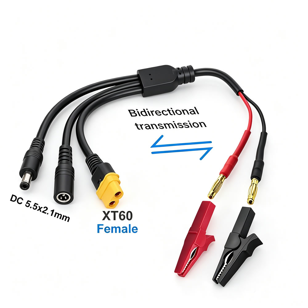 5-in-1 XT60 to 4mm Banana Plug – Drone Smart Rc recenzja i cena